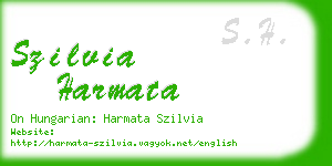 szilvia harmata business card